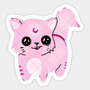 Cute Fluffy cat Sticker